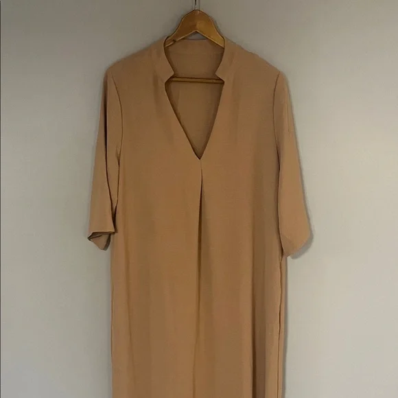 Amazon Sz XL Women’s Camel Brown Maxi Dress Lightweight #neutral #minimalist - Picture 2 of 11